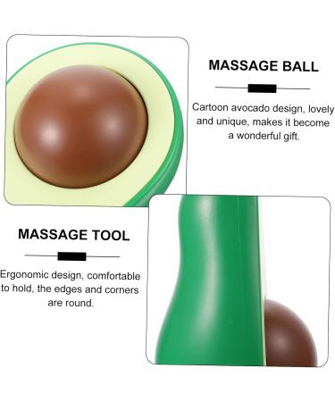Beavorty 2 STK Massage Globe & Deep Tissue Roller | Portable Foot & Face Massage Tools | Yoga & Body Relaxation | Green Glass Pearls - Buy Online on GoSupps.com