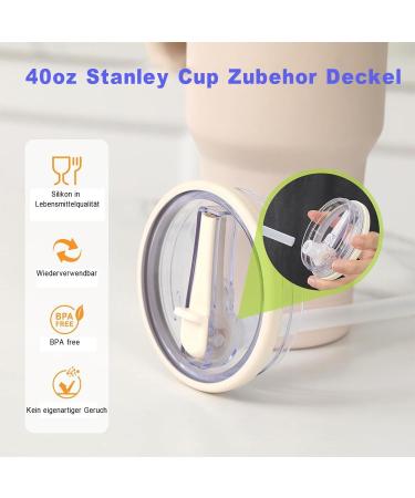 40 oz Tumbler Flip Straw Lid Replacement fit for Stanley Cup Flip Spill Stopper Lids Reusable Tumbler Cover Dustproof Tumbler Cover for Stanley Quencher HydroJug Traveler Dark Blue -1pcs - Buy Online on GoSupps.com