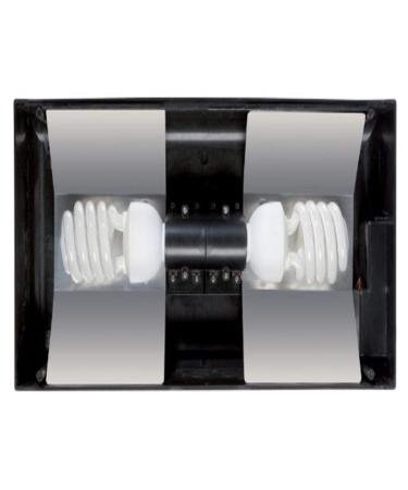 Exo Terra Compact Top Terrarium cover small for 2 lamps with reflector 45 x 9 x 20cm frame E27 1 piece (1 Pack) black - Buy Online on GoSupps.com