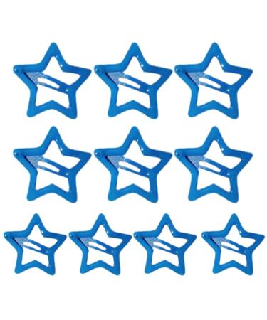 xbiez 10xCute Star Snap Hair Clip Set Lovely Hairpins Combination Hairpins for All Hair Headpieces Bangs Hair Pins Y2K Girls Diamond blue