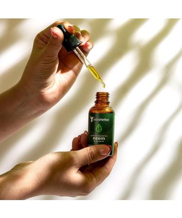 Organic Neem Oil with Tea Tree Oil | Pure Cold Pressed Moisturizing Healing Oil for Oily Skin | 30 ml Non-Comedogenic All Skin Types - Buy Online on GoSupps.com