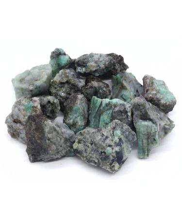 Lavisa premium healing stones gemstones set |Stone stones crystals as decoration or for water treatment |100% natural stones mineral stones |Basic mixture of gem water (emerald)