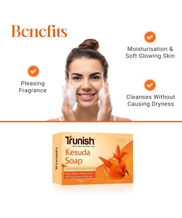 SS Natural Handmade Kesuda Bathing Soap - Moisturizing & Nourishing Paraben & Sulphate Free Summer Special for Men & Women - Buy Online on GoSupps.com