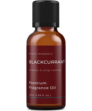 Mystic Moments Blackcurrant Fragrance Oil 50ml for Soaps, Candles, Bath Bombs | Ideal for Oil Burners, Diffusers, Skin & Hair Care - Buy Online on GoSupps.com