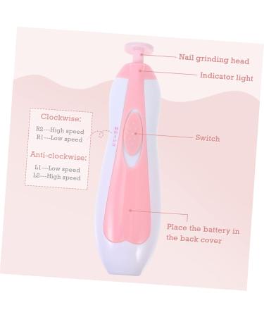 UPKOCH 1pc Nail Nail File Electric Toenail Clippers Trimmer Nail Electric Nail Shaper Dollhouse Stair Kit Newborn Kit Pink Child Nail Drill Abs Dropshipping - Buy Online on GoSupps.com