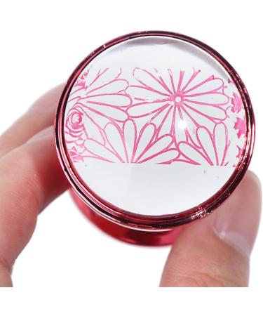 Clear Nail Art Stamper Set - Silicone Jelly Impression Stamp for DIY Manicure - Blue/Red/Violet Nail Art Accessories - Buy Online on GoSupps.com