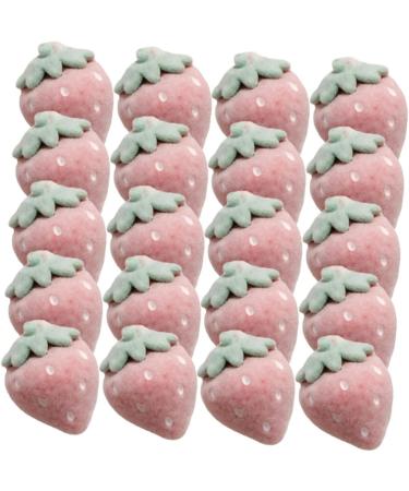 40 Pcs Flocked Strawberry Accessories Earring Sweet Child 2.4X1.8CMx3pcs As Shownx3pcs - Buy Online on GoSupps.com