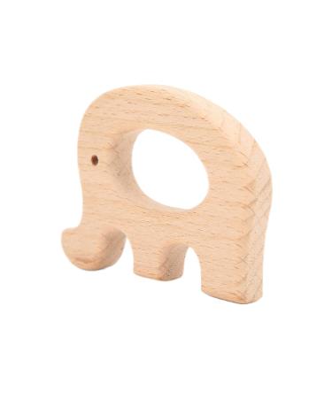 5 Wooden Bite Ring Toys for Babies - Pain Relief & DIY Elephant Necklaces & Bracelets - Childhood Development Aid - Buy Online on GoSupps.com