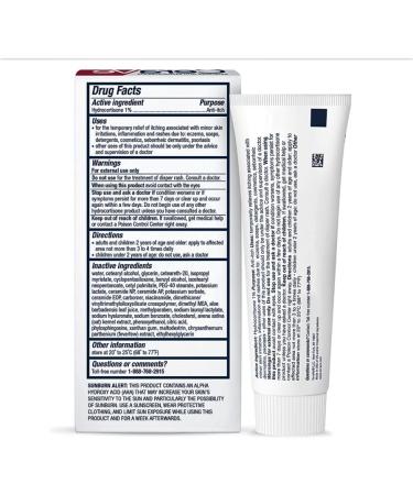 CeraVe Hydrocortisone Cream 1% - 1 oz | Eczema Treatment & Itch Relief | Fragrance-Free - Buy Online on GoSupps.com