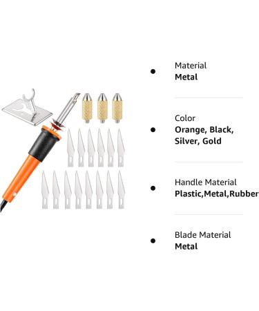 19 Pieces Electric Hot Knife Cutter Tool  Multipurpose Hot Knife Stencil Cutter with Metal Stand  14 Pieces Blades  3 Pieces Chuck Sleeves for Cutting Carving Soft Thin Foam Making Stencils - Buy Online on GoSupps.com