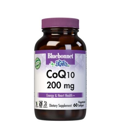 Bluebonnet Nutrition CoQ10 200 mg 60 Veggie Softgels