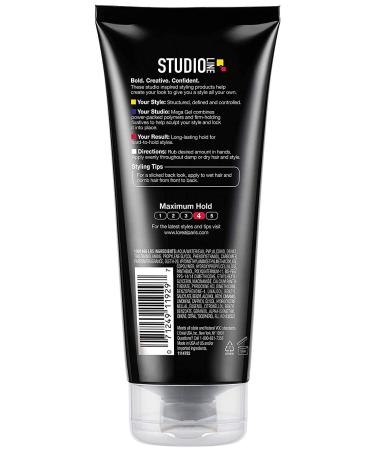 L'Oreal Paris Studio Line Mega Hair Gel 6.8 fl oz (Pack of 3) - Unscented | Long-Lasting Hold for All Hair Types - Buy Online on GoSupps.com
