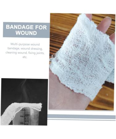 Toddmomy 2pcs Compressed Gauze & Adhesive Compression Tape for Medical Use | Portable White Cotton Gauze Pads - 350x11cm - Buy Online on GoSupps.com