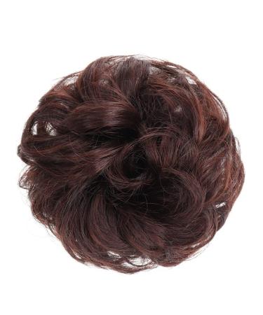 Messy Bun Hair Piece for Women Donut Hair Bun Scrunchie for Women Girls Curly Wave Synthetic Chignon Hairpiece with Rubber Band Messy Bun Hair Pieces Extensions Fake Hair Accessories for Women Girl 2M33