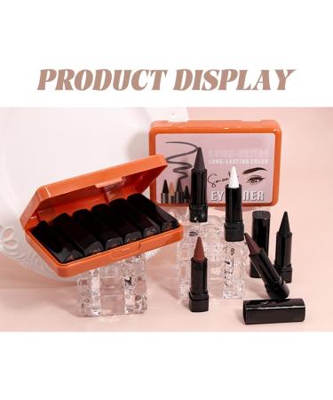 Siuwddee Waterproof Eyeliner Pencil 6Color Waterproof Eyeshadow Natural Longlasting Eyeliner for Women Younger Older Women Halloween Dating Stage Performance Holidays Party - Buy Online on GoSupps.com