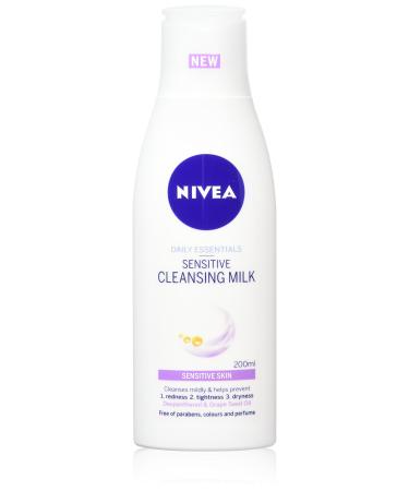 Nivea Daily Essentials Sensitive Cleansing Milk 200 ml Pack of 6 Grapefruit 1.2 l (Pack of 1)