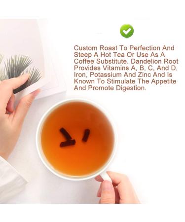 Organic Roasted Dandelion Root Tea - 130g Vegan Non-GMO Gluten-Free | Support Liver Health - Buy Online on GoSupps.com
