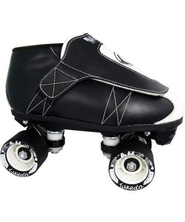VNLA Junior Tuxedo Jam Skates - Indoor Roller Skates for Tricks & Speed Skating - Black/White - Size 7 Men's/8 Women's - Buy Online on GoSupps.com