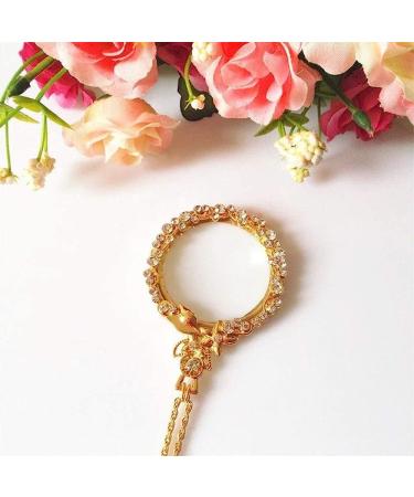 Magnifying Glass 10X Retro Magnifying Glass Necklace Reading Amplifier High Clarity Gift Magnifier Light Magnifier/Gold Comfortable Anniversary - Buy Online on GoSupps.com