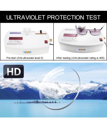 Devirld Reading Glasses UV400 Protection | Full Lens Anti Blue Light Sunglasses for Men & Women | Tinted Sun Reader 1.5x - Spring Hinges - Buy Online on GoSupps.com
