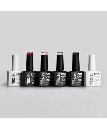 MYGEL by Mylee The Cannes Gel Nail Polish Collection 4x10ml Colours + Top & Base Coat - UV/LED Soak-Off Nail Art Manicure Pedicure for Professional Salon & Home Use Long Lasting & Easy to Apply - Buy Online on GoSupps.com
