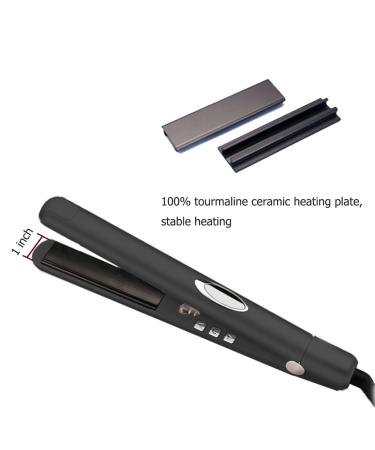 Anion Hair Straightener Irons - Hann 2 in 1 Ceramic Professional Hair Straightener & Curler (Black) | International Shipping - Buy Online on GoSupps.com