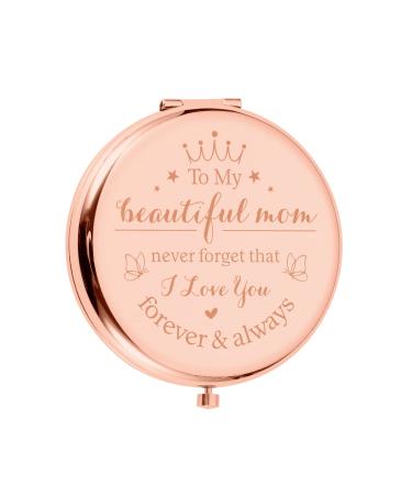 NUBARKO Great for Mom Birthday Gifts for Mom from Daughter Son Best Mom Ever Gifts Best Gifts for Elderly Mom New Mom Gifts for Women Meaningful Gift Compact Mirror for Mom Grandmom Stepmom