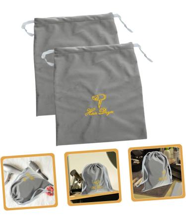 BIUDECO 2pcs Hair Dryer Storage Bag Hair Dryer Bags Drawstring Storage Bags Hair Blower Bag Hair Dryer Organizers Bag Drawstring Bags Hair Blow Dryer Bag Hair Dryer Carrying Bags 30.00X25.00X0.50CM Grey - Buy Online on GoSupps.com