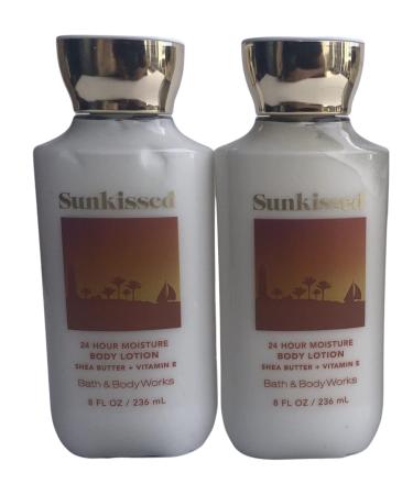 Bath and Body Works Gift Set of of 2 - 8 Fl Oz Lotion - (Sunkissed)