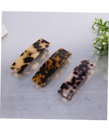 Beaupretty Acrylic Hair Barrettes French Hair Bang Clips Simple Hair Clips Retro Hair Clips Acrylic Hairpin Girls Hair Clips Bobby Clips Women Barrettes Resin Hair Clips Bracket Fashion Bride 9.5*2.5cm Coffee - Buy Online on GoSupps.com