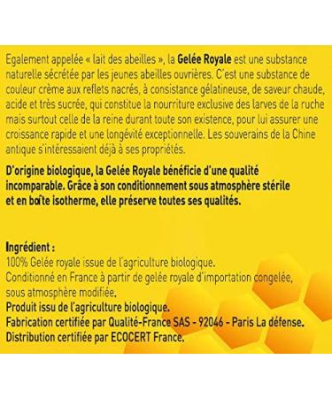 Nutriexpert Ecocert Organic Royal Jelly 100% Pure Packaged in an Insulated Box under a Sterile Atmosphere Strengthens I - Buy Online on GoSupps.com
