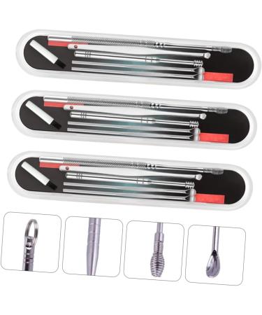 3 Sets Stainless Steel Ear Cleaning Kit with LED Ear Wax Removal Tool - Buy Online on GoSupps.com