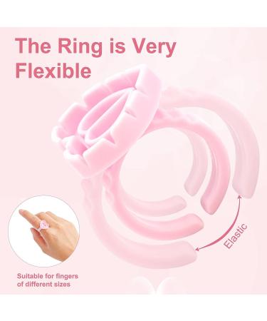 100PCS Disposable Glue Rings for Eyelash Extensions - Heart-Shaped Lash Fan Blossom Supplies - Pink - Buy Online on GoSupps.com