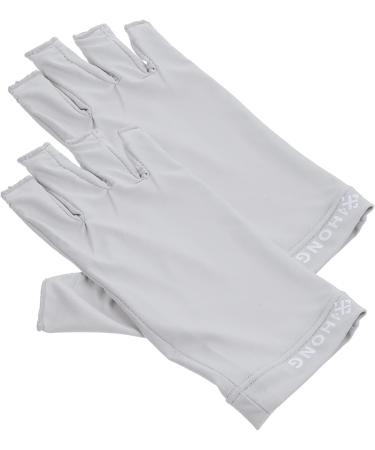 Healeved 2 Pairs Gloves Nail Gloves Nails Gel Sun Protection Gloves Womens Gloves Gel Manicure Gloves Nail Art Fingerless Gloves Gel for Nails Fabric Hand Women's - Buy Online on GoSupps.com