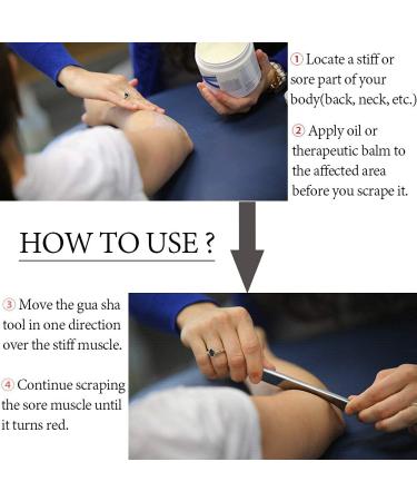 Gua Sha Stainless Steel Scraping Tool Set - IASTM Myofascial Massage Tools for Scar Tissue Treatment - Buy Online on GoSupps.com