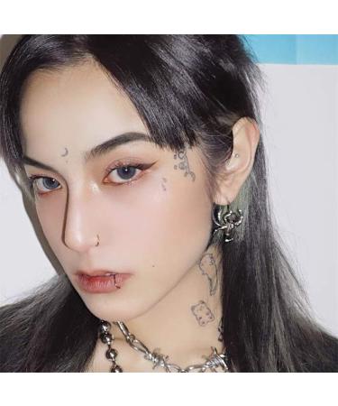 Holibanna Mens Spider Stud Earrings - Gothic Costumes Jewelry for Women - Stainless Steel Ear Clip - Buy Online on GoSupps.com