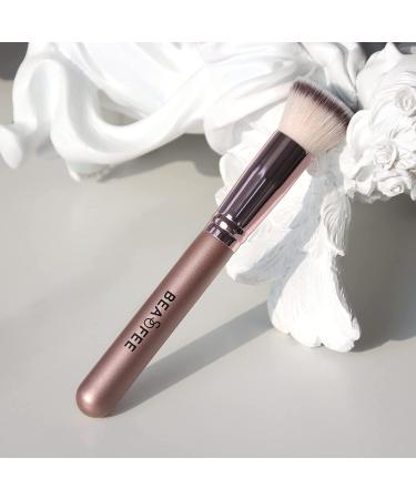 BEASOFEE Small Flat Top Kabuki Makeup Brush - Ideal for Flawless Powder and Cream Application | Durable and Premium Quality | Perfect for Buffing, Blending, and Concealer - 04 Small - Buy Online on GoSupps.com