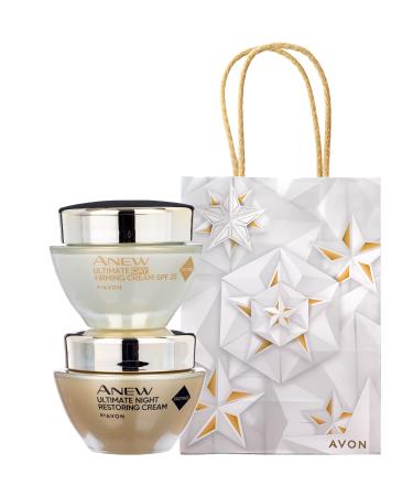 Avon Anew Ultimate Set Day & Night Cream 50+ in Gift Bag - RRP 70 | Buy Internationally - Buy Online on GoSupps.com