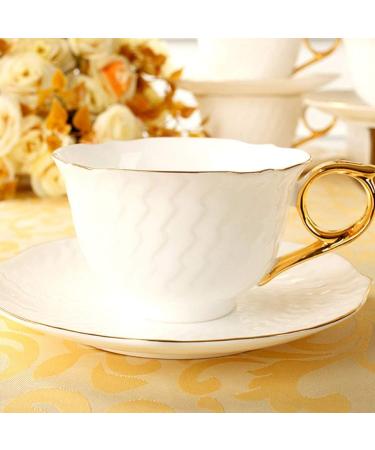 Phnom Penh in Elegant White Ceramic Cup Saucer Coffee Lunch Timpani Cup Home Kitchen Office - Buy Online on GoSupps.com