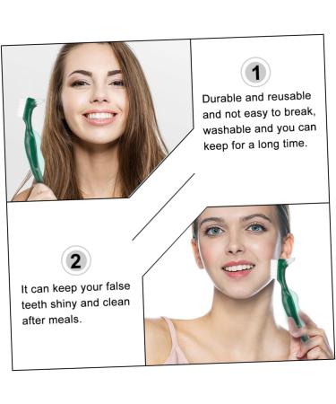 Minkissy Double-Headed False Toothbrush Cleaner - Self-Adhesive 3 Pack for Easy Dental Care - Buy Online on GoSupps.com