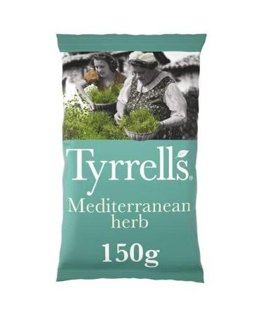 Tyrrells Chips de partage d'herbes m diterran ennes 150 g