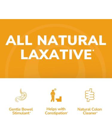 Senna Laxative Gummies - Natural, Vegan, Non-GMO, 60 Count - Gentle Constipation Relief and Stool Softener - Buy Online on GoSupps.com