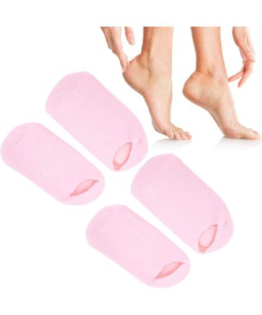 4 Pieces Moisturizing Gel Socks | Essential Oil Foot Care for Cracked Dry Feet - Beauty Salon Quality - Buy Online on GoSupps.com