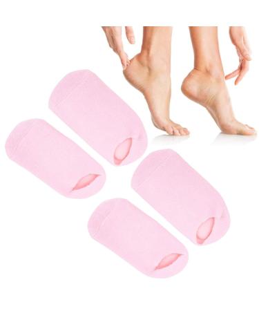 4pcs Moisturizing Foot Care Socks - Anti-Cracking Pink Socks for Home & Salon Use | International Shipping - Buy Online on GoSupps.com