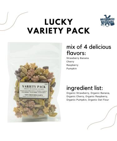 No Furries Delights 100% Organic & All Natural Treat for Rabbit Hamster Guinea Pig Chinchilla Pet Rat Mice Healthy Small Animal Enrichment Bonding Training (Lucky Variety Pack 100g) - Buy Online on GoSupps.com