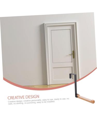Baluue Hanger Hooks Door Hook Hanging Coat Mounted Coat Hooks Wall Mounted Towel Hangers Behind Door Hanger Outdoor Light Hooks 17.5X16CM Black - Buy Online on GoSupps.com