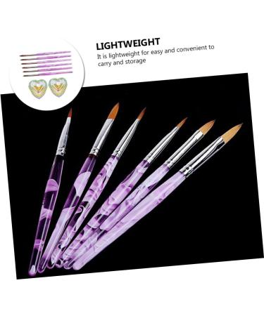 Beavorty 1 Set nail art crystal cup containers with lids nail brush for acrylic application nail art brush container with lid nail dip kits nail painting pen with cover Glass nail polish - Buy Online on GoSupps.com