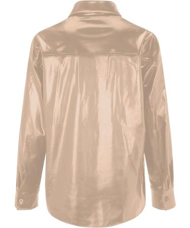 Hehiy Women's Black Leather Biker Jacket - Aviator Style with Removable Collar | Real Leather Blazer for School & Winter Fashion (XL & Khaki) - Buy Online on GoSupps.com
