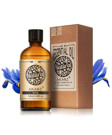 AKARZ 100ml Orris Essential Oil Natural Orris Oil Pure for Candle Making DIY Skincare Products Massage Home Spa Relaxation