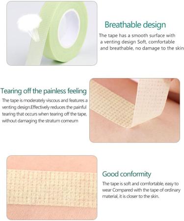 Sgnsvj 24 Piece Rolls Eyelash Tape Adhesive Breathable Fabric Tape Eyelash Grafting Tape Makeup Lash Tape For Eyelash Extension - Buy Online on GoSupps.com